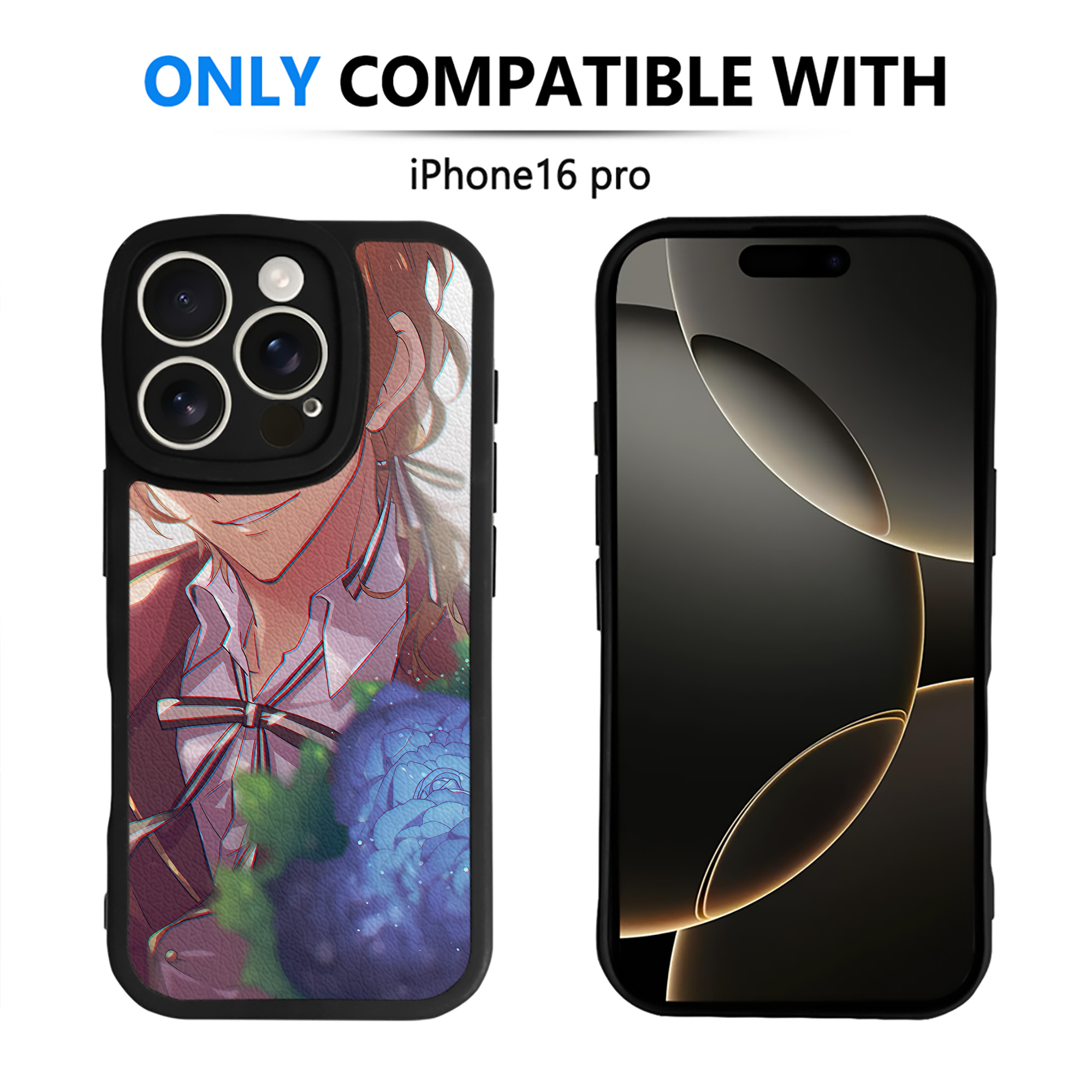 （画像用） 文豪ストレイドッグス Bungo Stray Dogs 【iPhone 16シリーズ対応】シリコンスマホケース（レザー調） 材質：シリコン
